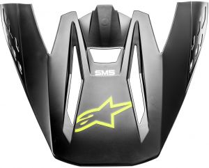 šilt pre prilby S-M5 COMPASS 2022, ALPINESTARS (čierna/žltá fluo matná)