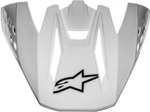 šilt pre prilby S-M5 SOLID 2022, ALPINESTARS (lesklá biela)