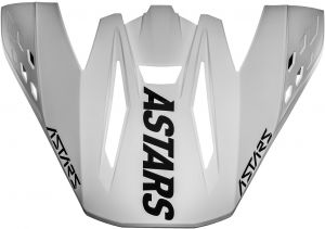 šilt pre prilby S-M5 RAYON 2022, ALPINESTARS (biela/čierna matná)