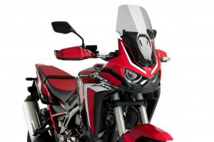 Plexi štít PUIG TOURING 3818H smoke (dymové), HONDA CRF1100L AFRICA TWIN 20-21