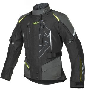 bunda Teressa II, AYRTON, dámská (čierna/šedá/žltá fluo) 2026-3 vrstvá