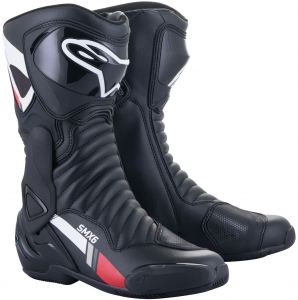 topánky S-MX 6, ALPINESTARS (čierna/biela/šedá/červená)