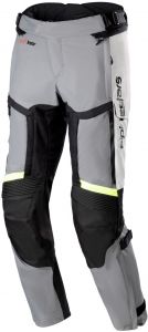nohavice BOGOTA PRO DRYSTAR 4 SEASON, ALPINESTARS (šedá/tmavo šedá/čierna/žltá)