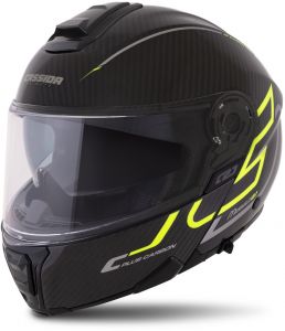 Prilba Modulo 2.1 Plus Carbon, CASSIDA (carbon/žltá fluo/ref. strieborná/černa)