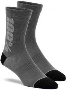 ponožky RYTHYM Merino Wool, 100% - USA (čierna/šedá)