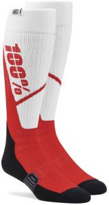 ponožky TORQUE MX, 100% -USA (biela/červená)