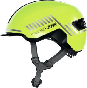 cyklo prilba so svetlom HUD-Y signal yellow, ABUS (žltá fluo)