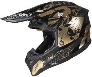 prilba AVIATOR 3.0 "TC 222 THE LEGEND" AIROH (čierna/zlatá)