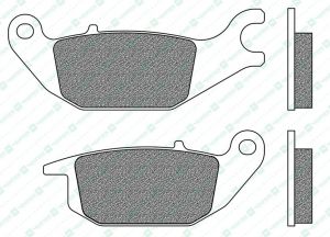 brzdové doštičky, NEWFREN (zmes ROAD TOURING ORGANIC) 2 ks v balení