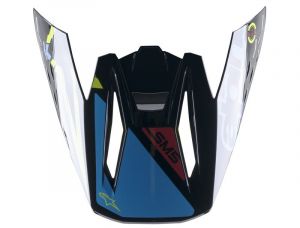 šilt pre prilby SUPERTECH S-M5 SOLAR FLARE, ALPINESTARS (žltá fluo/čierna/modrá)