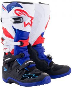 topánky TECH 7, ALPINESTARS (čierna/tmavo modrá/červená/biela)