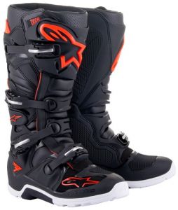 topánky TECH 7 ENDURO, ALPINESTARS (čierna/červená fluo/biela)