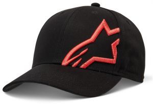 šiltovka CORP SNAP 2 HAT, ALPINESTARS (čierna/červená fluo)