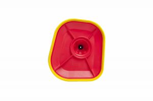 vrchný kryt vzduchového filtra Kawasaki, RTECH (červeno-žltý)