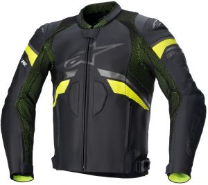 bunda GP PLUS R RIDEKNIT, TECH-AIR 5 kompatibilní, ALPINESTARS (černa/žltá fluo)