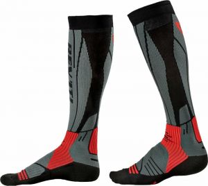 Ponožky REVIT KALAHARI (tmavá šedá-červená)