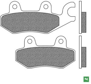 brzdové platničky, NEWFREN (zmes SCOOTER ELITE ORGANIC) 2 ks v balení