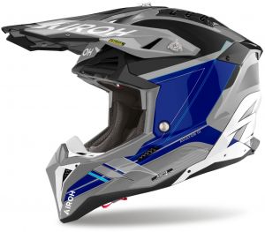 prilba AVIATOR 3 Saber, AIROH (lesklá modrá)