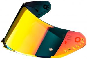 plexi pre prilby AERO s prípravou pre Pinlock, CASSIDA - ČR (zrkadlové červené)