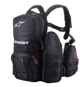 ruksak batoh TECHDURA TACTICAL, ALPINESTARS (čierna/biela, až 9L) - ruksak