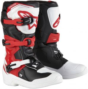 topánky TECH 3S YOUTH, ALPINESTARS, detské (biela/čierna/červená)
