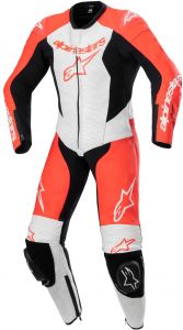 jednodielna kombinéza GP PLUS 2, ALPINESTARS, detská (červená fluo/biela/čierna)