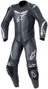 Jednodielna kombinéza GP PLUS 2, ALPINESTARS, detská (čierna/biela) 2024
