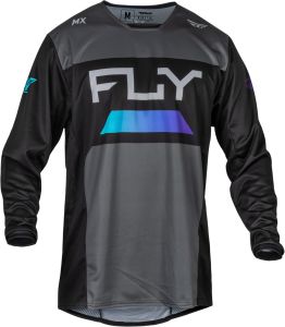 dres KINETIC RELOAD, FLY RACING - USA (šsivá/čierna/modrá)