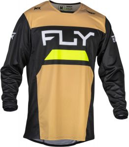 dres KINETIC RELOAD, FLY RACING - USA (okrová/čierna/hi-vis)