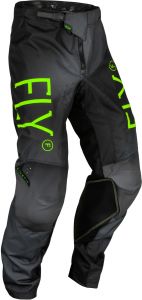 nohavice KINETIC PRODIGY, FLY RACING - USA detské (čierna/neon zelená/modrá)