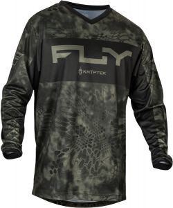 dres F-16 KRYPTEK, FLY RACING - USA (sivá/čierna)