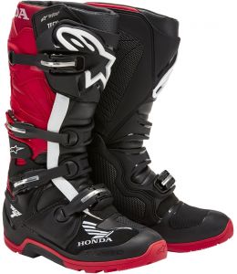 Topánky TECH 7 ENDURO DRYSTAR HONDA, ALPINESTARS (čierna/červená)