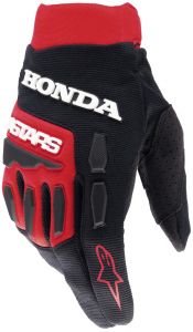 rukavice FULL BORE HONDA kolekcia, ALPINESTARS (červená/čierna)