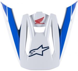 KŠILT PRE PRILBY S-M5 HONDA KOLEKCIA, ALPINESTARS (BIELA/MODRÁ/ČERVENÁ)