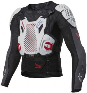 chránič tela BIONIC PLUS 2 HONDA kolekcia, ALPINESTARS (biela/červená/čierna)