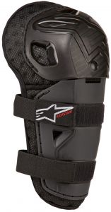 detské chrániče kolien BIONIC KICKSTART, ALPINESTARS (čierna/červená)