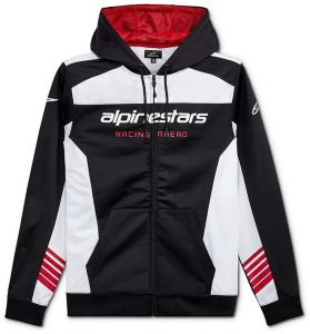 Mikina SESSIONS LXE FLEECE, ALPINESTARS (čierna/biela)