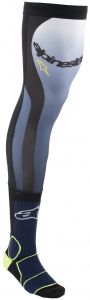 Ponožky pod ortézy KNEE BRACE, ALPINESTARS (modrá/žltá fluo/biela/čierna)