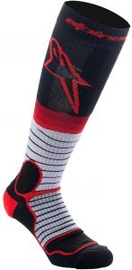 Ponožky MX PRO, ALPINESTARS (čierna/červená/sivá)