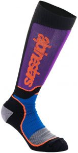 Ponožky MX PLUS, ALPINESTARS, detské (čierna/oranžová/fialová/modrá/sivá)