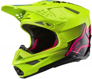 prilba SUPERTECH S-M10 UNITE, ALPINESTARS (žltá fluo/čierna/ružová)