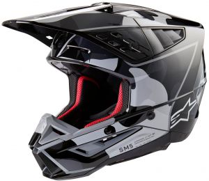 prilba S-M5 ROVER 2, ALPINESTARS (čierna/strieborná)