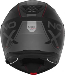 Prilba N968 TOMAK, NOX (čierna matná,červená) 2024