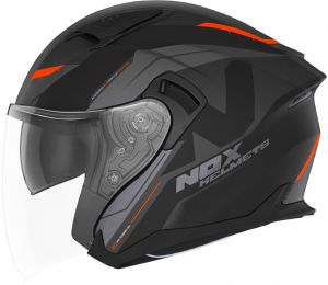Prilba N130 KLINT, NOX (čierna matná,oranžová) 2024