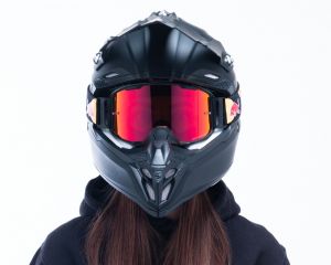 Okuliare STRIVE, Red Bull Spect (čierne mátné, plexi červené zrkadlové)