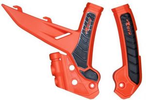 Protektory rámu KTM, RTECH (sada, oranžové-čierne)