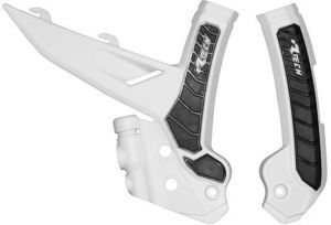 Protektory rámu KTM, RTECH (sada, bielo-čierne)