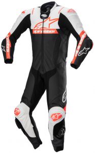 Jednodiel. kombinéza MISSILE 2 WARD, ALPINESTARS (čierna/biela/červ. fluo) 2024