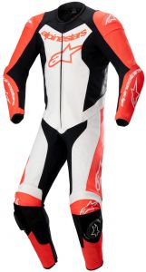 Jednodielna kombinéza GP FORCE LURV, ALPINESTARS (červená fluo/biela/čierna)2024