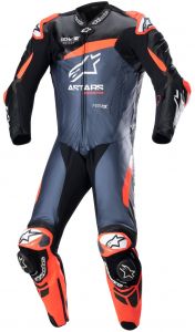jednodielna kombinéza GP PLUS 4, TECH-AIR komp. ALPINESTARS čierna/červená/modrá